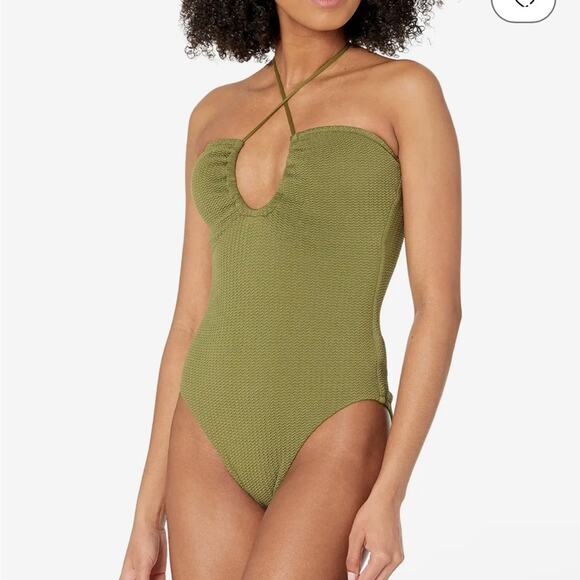 NWT Seafolly Australia SeaDive size US8 women’s one piece swim green - Picture 1 of 9